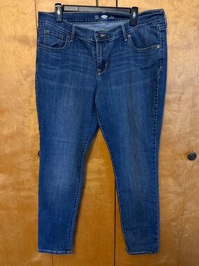 Old Navy Skinny Jeans size 14 short dark wash